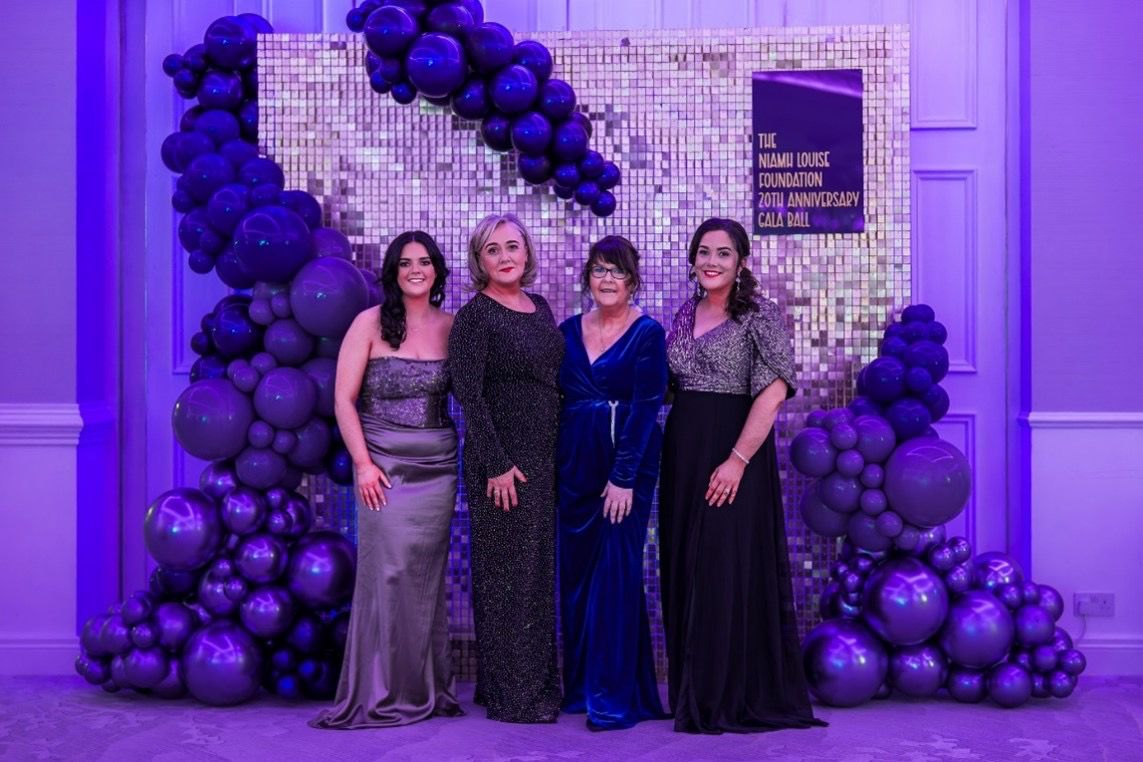 Niamh Louise Foundation team celebrating at the 20th Anniversary Gala Ball